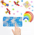 BINGLALA Pop Simple Sensory Pencil Box Push Pop Pencil Case Fidget Toy Bubble Stationery Storage Bag Decompression Toy for Kids Office Stationery Organizer