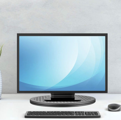 (2 Pack) 12 Inch Heavy Duty Rotating Swivel Stand with Steel Ball Bearings - Lazy Susan Turntable for Flat Panel Monitors, Potted Plants,TV's, Stereo Speakers