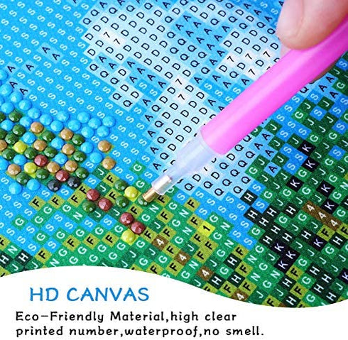 XLJ DIY 5D Diamond Painting Kits for Adults, Disney Diamond Art for Kids, Stitch Diamond Dotz Painting for Home Wall Decor 16x12 Inch (Stitch) (Stitch)