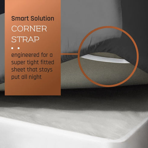 Empyrean Bedding Fitted Sheets - Bottom Sheets for Full Size - from 14 Inches Up to 16 Inches Deep Pocket Fitted Sheets - Fitted Bed Sheets Only (Full Charcoal Gray)
