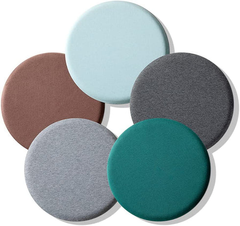 Zituop Stool Cushion Round Comfortable Memory Foam Padded Stool Covers Bar Seat Cushion with Elastic and Non-Slip Band (Light Grey, 13.8inch)