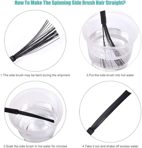 KEEPOW Replacement Accessories Kit Compatible with ILIFE V8s V80 Max Robotic Vacuum Cleaner (4 Set Hepa Filters + 6 Set Side Brushes +6 Pcs Mop Clothes)