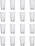 Palmetto 20-ounce Clear Plastic Tumblers | set of 16