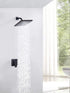 Shower Head GGStudy 8 inch Square Rain Stainless Steel High Pressure Oil Rubbed Bronze Shower Heads Rainfall Bath Shower Self-cleaning Silicone Nozzle