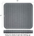 ZLR Dish Drying Mat, Multiple Usage Silicone Dish Drying Mat, Easy to Clean Drying Mat for Kitchen Counter, Grey, 16 inches x 18 inches, XL