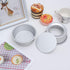 UPKOCH 4pcs Round Cake Pan 4 Inch Cake Pan Aluminum Alloy Removable Bottom Non Stick Bakeware for Baking Cooking Home Restaurant Kitchen