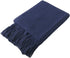 Homiest Decorative Knitted Throw Blanket with Fringe Soft & Cozy Tassel Blanket for Couch Sofa Bed (Navy Blue, 50x60)