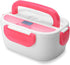 INVODA Electric Lunch Box Food Warmer Portable Lunch Heater 110V with Removable Container and Spoon Food Grade Material (Pink)