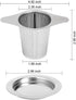 Stainless Steel Tea Infuser, JEXCULL Premium Tea Strainer with Two Handles & Large Capacity for Loose Tea Leaf, Classic Metal Mesh Tea Filter for Cups, Mugs, Teapots