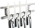 Magnetic Knife Holder for Wall - Metal Knife Magnetic Strip 12 Inch - Stainless Steel Knife Magnet Bar Rack With Hooks - Kitchen Utensil Holder and Knife Storage Holder