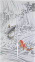 Made in Japan Noren Curtain Tapestry Carp Swimming Up a Waterfall