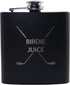 Golf Birdie Juice Flask, Funnel and Gift Box - Great Chirstmas, Birthday, Valentines Gift for Golfers (Black)