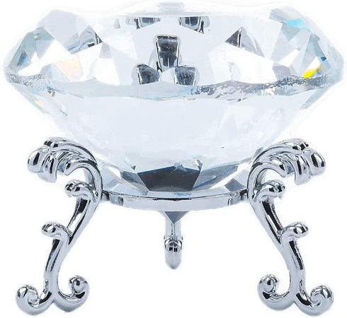 Crystal Diamond Paperweight Jewels Wedding Decorations Christmas Centerpieces Home Decor (100MM)