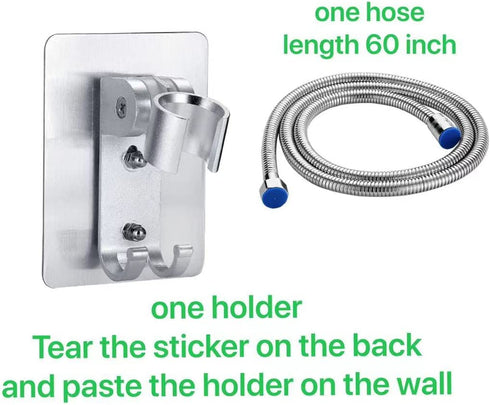 PXLYWLTZL Turbo Propeller Driven Shower Head?High-pressure shower head with 2 filter,1 Hose,1 holder and Adjustable switch?Handheld Turbocharged turbo fan shower head 360 Degrees Rotating