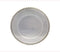 S/6 Transparent Plastic Charger Plates (Gold, 6)