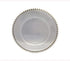 S/6 Transparent Plastic Charger Plates (Gold, 6)