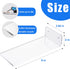 2-Pack Large Floating Shoe Shelves to Display Collectible Shoes and Sneakers, Clear Shoe Storage Shelf, Wall Mounted