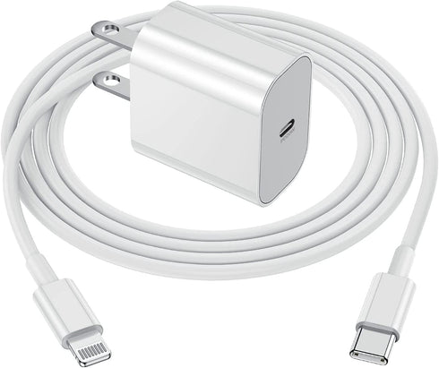 for iPhone 13 12 Fast Charger, Usbc Apple 20w Power Adapter Cube Fast Charging Block,USB-C Wall Plug Box+?Apple MFI Certified? USB C Lightning Cable Cord 6ft for iPhone 13 Pro/12 Mini/12 Pro Max/11