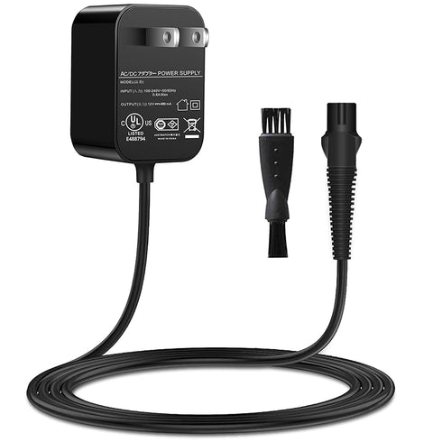 For Braun Charger,12V Braun Power Cord Compatible with Braun Shaver Series 3/7/5/1/9, Braun Razor Charger Cord for 3040s 310s 340S; 5190cc 5040s; 740S 7865cc; 9290cc 9095cc and more