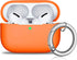 R-fun AirPods Pro Case Cover with Circle Keychain, Full Protective Silicone Skin for 2019 Apple AirPods Pro Charging Case-Orange