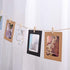 VORCOOL Kraft Paper Photo Frames 4x6in 30pcs Picture Frames Multi Wall Hanging Paper Photo Frames with 30 Clips 3 Ropes for DIY Display Party Decor