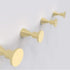 Gold Hooks for Wall Set of 2 Decorative Wall Hooks Brass Metal Modern Entryway Hooks Bathroom Towel Hooks - Hanging Simple Wall Mounted Coat Hook