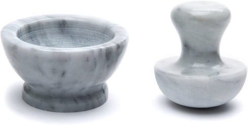 Fox Run Marble Mortar and Pestle, White