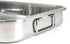 ExcelSteel Multiuse with Rack and Foldable Handles for Easy Storage Stainless Steel Roasting Pan, 15.25", Stainless