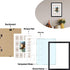 12x16 Black Wood Frame - 13 Opening White Mat - Displays One 5x7 Photo and Twelve 2.5x3.5 Pictures - Collage Frame - Real Glass, Sawtooth Hangers, Swivel Tabs - Wall Mounting, Landscape, Portrait