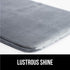 Gorilla Grip Thick Memory Foam Bathroom Rug for Toilet Base, Soft Absorbent Velvet Topside Floor Mats, Square Shape Contour Mat, Machine Wash, Cushioned Luxury Rugs for Bath Room, 22.5x19.5, Graphite
