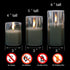 Eldnacele Glass Candles Flameless Flickering Candles with Remote Control & Timer, 3D Wick LED Battery Operated Pillar Candles Set of 3 Black Glass Candles Warm Light (D3? x H4? 5? 6?)
