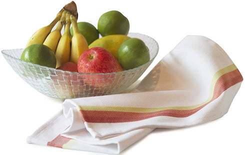 Simpli-Magic 79165 Kitchen Towels Pack of 18 Towels, 15" x 26", Herringbone Multi-Color