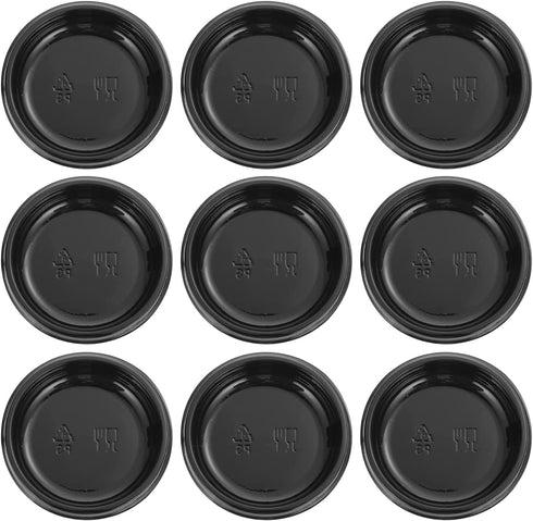 YARNOW 100Pcs Dipping Sauce Dishes Disposable Soy Sauce Dipping Bowls Porcelain Condiment Sauce Dish for Candy Pastry Nuts Dried Fruit