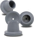 Replacement Feet for Shower Chair Bath Seat, shower stools and transfer bench, non-skid Shower Bench and Tub Transfer Benches Rubber Suction Cup Feet, Metal Insert Reinforced(Pack of 4) (1" I.D, Grey)