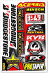 Dirt Bike Dirtbikes Motorcycle Motos Motocross Motorcross Bikes Motorex atv performance part garage toolbox Racing Pack 6 Vinyl Graphics Decals and Stickers set D6725 Best4Buy