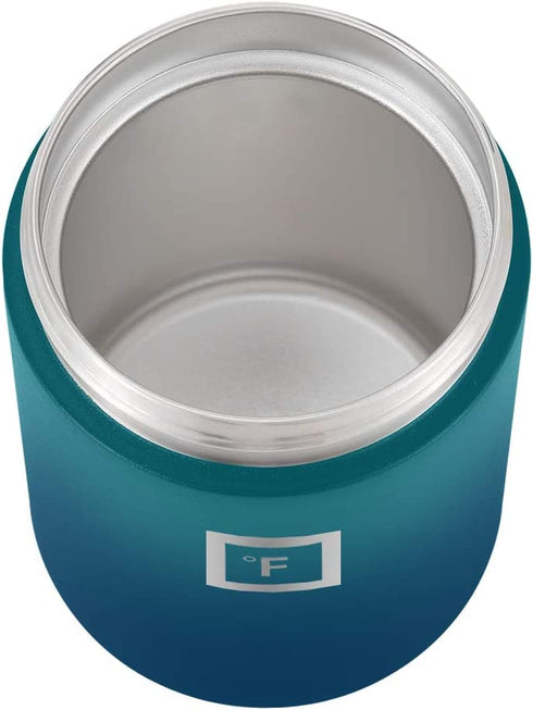 IRON °FLASK Food Jar - 13.5 Oz, Foldable Spoon, Leak Proof, Vacuum Insulated Thermo, Stainless Steel, Storage Lunch, Container, Canteen, Double Walled, Portable Food Bowl
