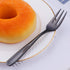 Color ME 5.4 inch Black Coffee Spoons and Cake Fork Set, 10 pcs Stainless Steel Teaspoons Dessert Forks Set