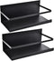 Kulmeo Magnetic Spice Rack Magnetic Shelf For Refrigerator Fridge Spice Rack Spice Shelf for Kitchen Black 2Pack