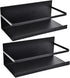 Kulmeo Magnetic Spice Rack Magnetic Shelf For Refrigerator Fridge Spice Rack Spice Shelf for Kitchen Black 2Pack