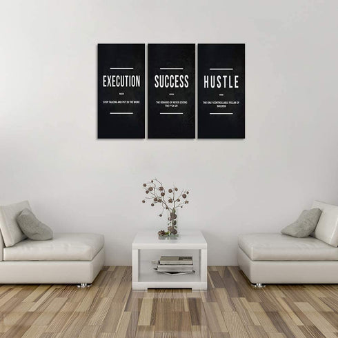 Motivational Posters Inspirational Wall Art Canvas Paintings Ability Motivation Attitude Picture Prints Art Entrepreneur Quote for Office Living Room Bedroom Wall Decor Ready to Hang - 16?Hx24?W