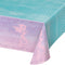 Creative Converting PLASTIC TABLECOVER ALL OVER PRINT, 54" X 102", 0.01x102x54inc, IRIDESCENT