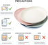 8 Pack Plastic Plates Reusable, OAMCEG 10 Inches Unbreakable Eco-Friendly Lightweight Wheat Straw Plates, Salad Plates, Camping Plates, Dinner Plates, Dishwasher & Microwave Safe, BPA FREE