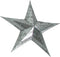 Zeckos Indoor/Outdoor Tooled Edge 12 inch Galvanized Finish Metal Wall Mounted Star
