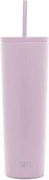 Simple Modern Insulated Tumbler Cup with Flip Lid and Straw Lid | Reusable Stainless Steel Water Bottle Iced Coffee Travel Mug | Classic Collection | 28oz (830ml) -Lavender Mist