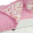 18 Inch Doll Clothes Accessories for American Girl Dolls | Reversible Floral Print Doll Bedding 5 Piece Set | Fits 18" Our Generation and Journey Girls Dolls