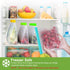 10 Pack Reusable Food Storage Bags & 6 Pack Silicone Stretch Lids Leakproof Silicone Stand Up Food Bags Extra Thick Food Grade BPA Free Freezer Bags for Lunch Sandwich Snack Meat Fruit