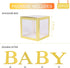 Baby Shower Decorations Gold Transparent Balloons Decor Baby Box Baby Blocks Decorations for Baby Shower Boy Girl 1st Birthday Party Decorations by QIFU (Gold Transparent Baby Blocks)
