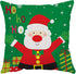 Neatee Living Merry Christmas Pillow Covers 20x20 Set of 4 Velvet Cases Red Green Xmas Holiday Throw Soft Tree Cushion for Outdoor Home Bed Sofa Couch(20 Inch)