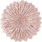 JWH Handmade 3D Sunflower Throw Pillow Covers Aesthetic Flower Soft Velvet Accent Pillow Cases Decorative Round Cute Cushion for Couch Bed Bedroom Living Room Farmhouse Decor Shams 12 Inch Rose Gold