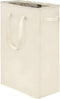 YIFAMIJOY 45L Slim Laundry Hamper Collapsible Thin laundry Baskets with Handles Narrow Dirty Clothes Hamper for Clothing Toys Organization White